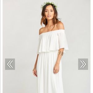 Show Me Your Mumu Hacienda Maxi Dress Crisp White